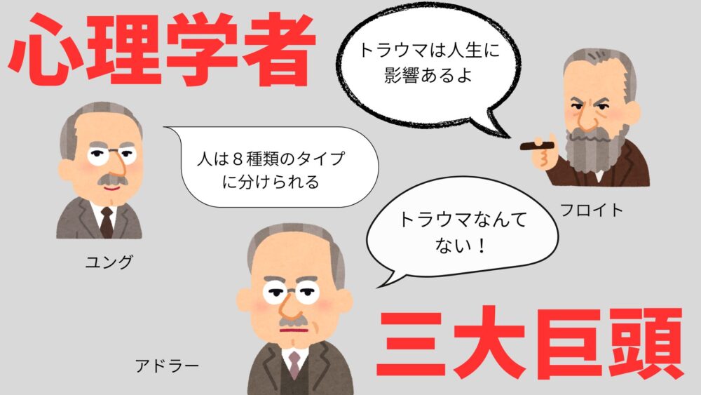 アドラー・フロイト・ユング